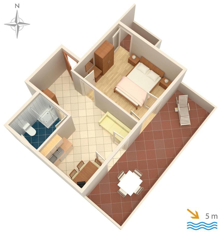 Apartment Mandre 4093B エクステリア 写真